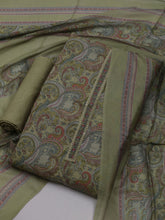 Printed Cotton Blend Unstitched Suit With Dupatta